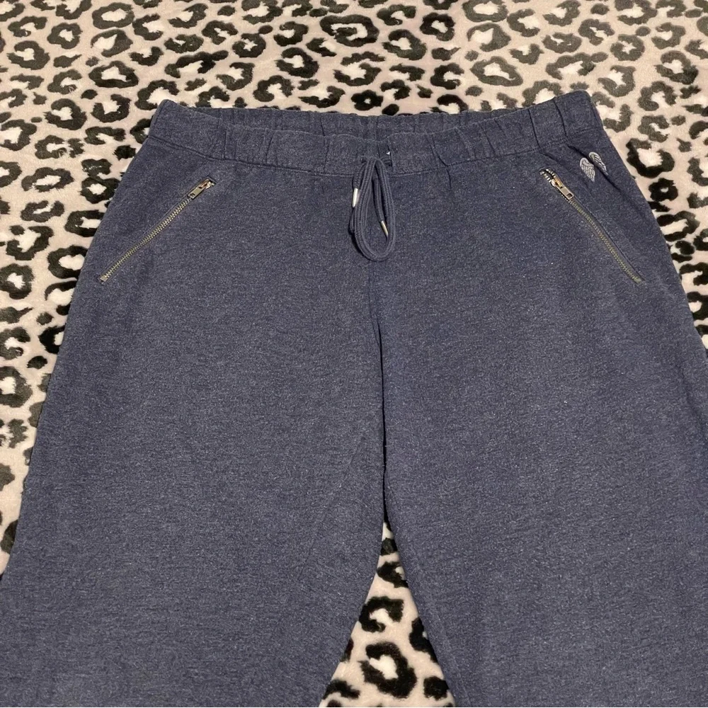 Victoria’s Secret Cotton Blend Fleece Drawstring Pants Joggers w/ Zipper Pockets